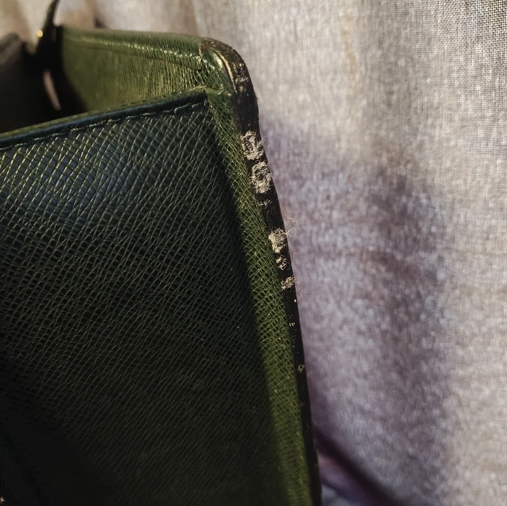 Louis Vuitton Green Taiga Leather Briefcase